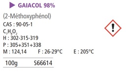 [S66614] Gaiacol 98% - 100 g