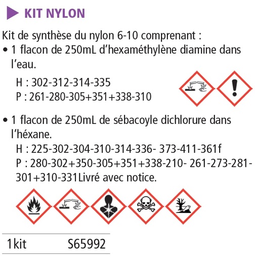 [990037-S65992] Kit de synthèse du nylon