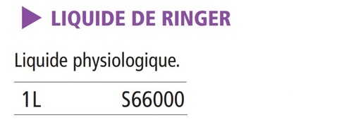 [910356-S66000] Liquide de ringer - 1 L