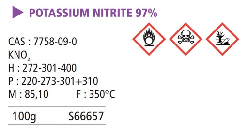 [S66657] Potassium nitrite 97% - 100 g