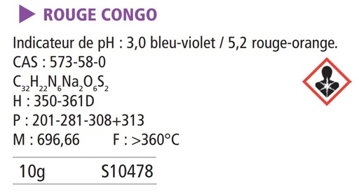 [912044-S10478] Rouge congo - 10 g