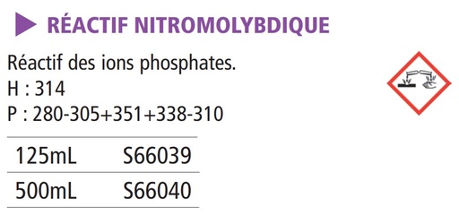 Réactif nitromolybdique