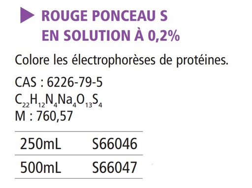 Rouge ponceau s solution 0.2%