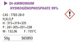 [S65893] Di-ammonium hydrogénophosphate - 50 g