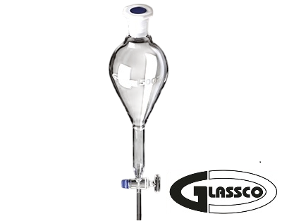 Ampoule à décanter sphérique - Robinet clé en verre - Glassco®