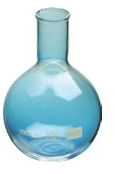 Ballon verre Pyrex® - Fond plat - Col étroit