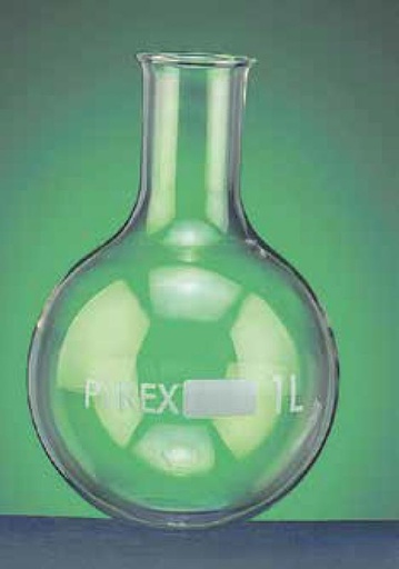 Ballon Verre Borosilicaté 3.3 - Fond rond - Col étroit - Pyrex®