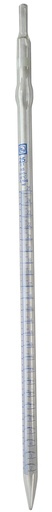 Pipette en verre graduée - Classe A - zéro en bas