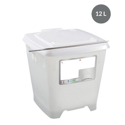 [S57378] Seau carré HDPE avec couvercle étanche - 12 L