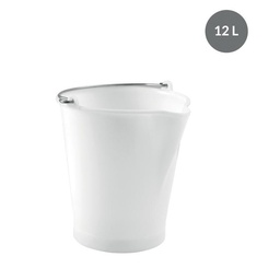 [S57376] Seau à bec HDPE - Anse en Inox - 12 L