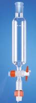 Ampoule de coulée 100 mL - Clé PTFE - Rodaviss®