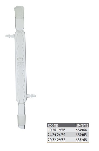 Réfrigérant à boules avec olive en verre