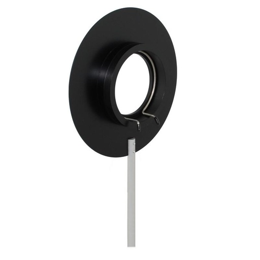 [004108-S57926] Porte-lentille Ø 80 mm en acier sur tige